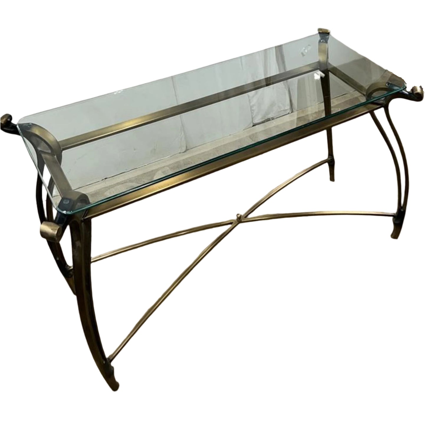 53" Glass Coffee/Console Table