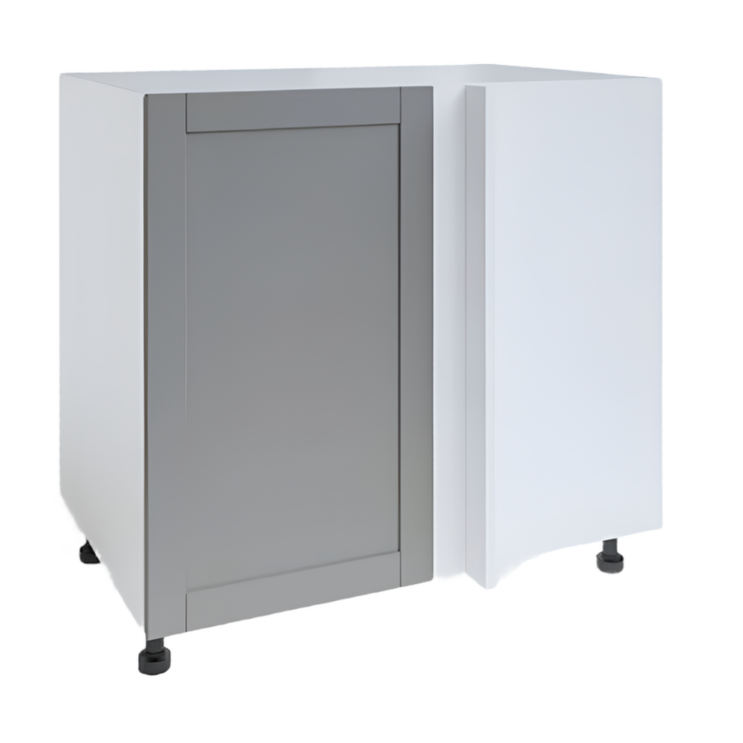 36" x 30.6" Gray Blind Corner Base Cabinet