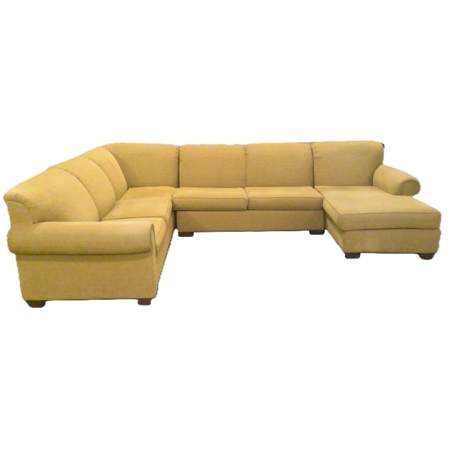 Yellow 3-Piece Sectional Sofa