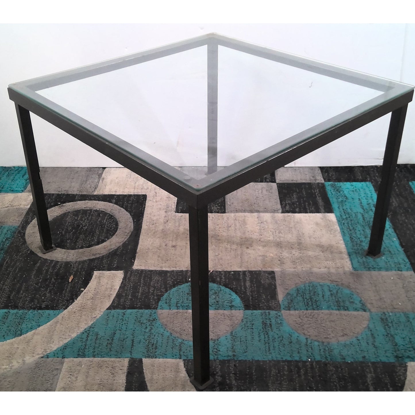 Square Glass Top Coffee Table