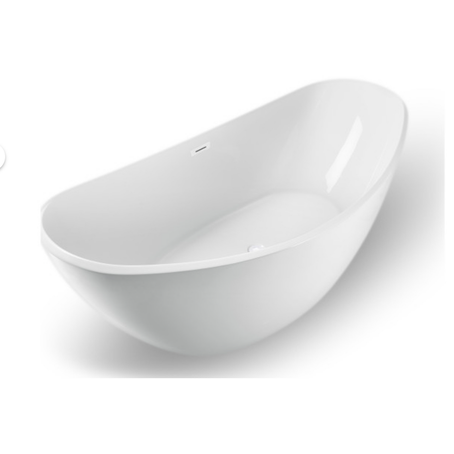 Free Standing Bathtub 75" White