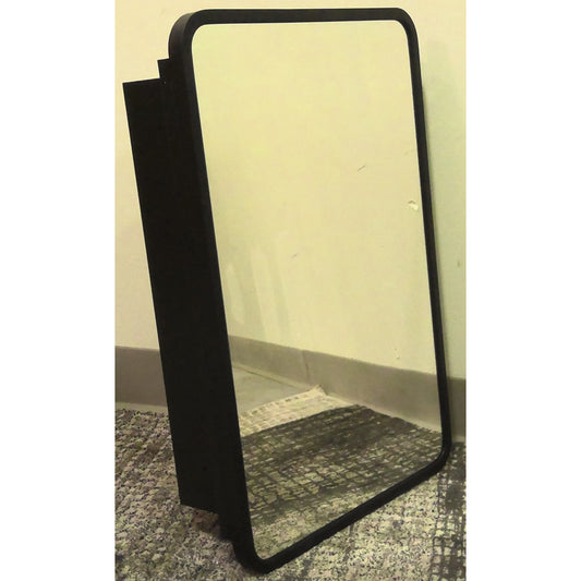 Matte Black Framed Medicine Cabinet