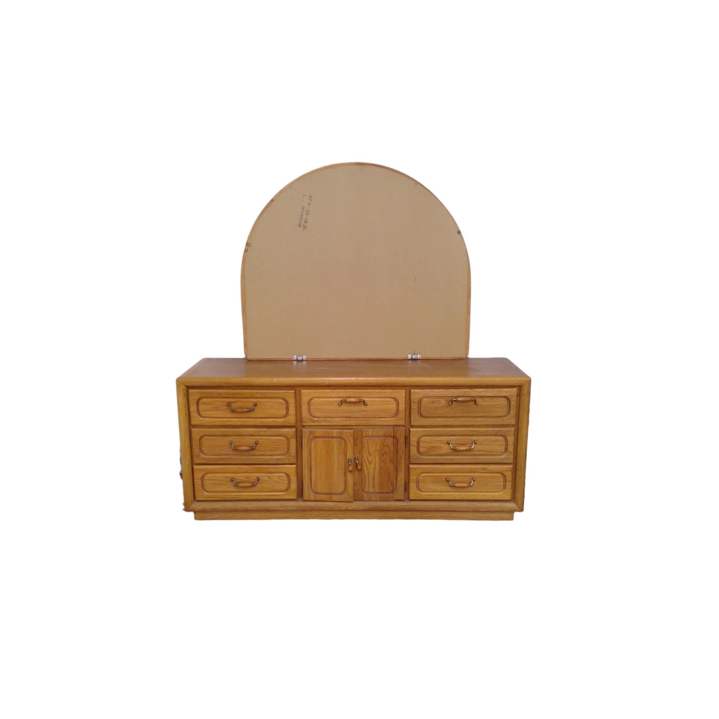 Wood Dresser with Mirror