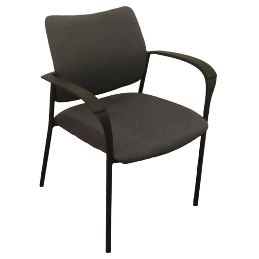 Gray Fabric Guest Armchair