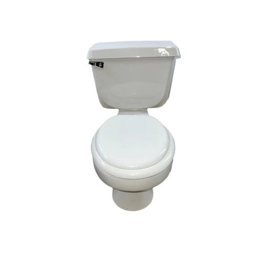 2-Piece 1.28-GPF Saniflo Single-Flush Round Toilet