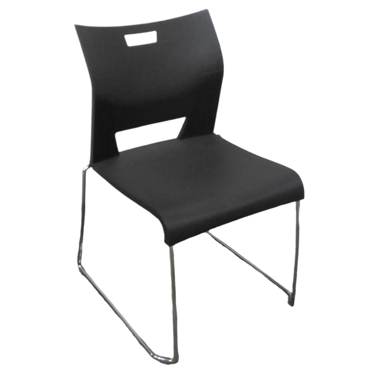 Black Armless Stack Chair