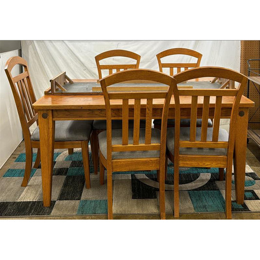 6 Piece Kitchen Table With Leaf Extender