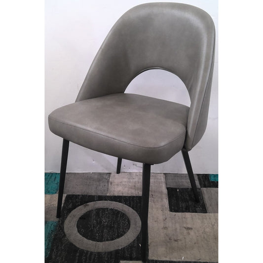 Gray Chair with Black Legs