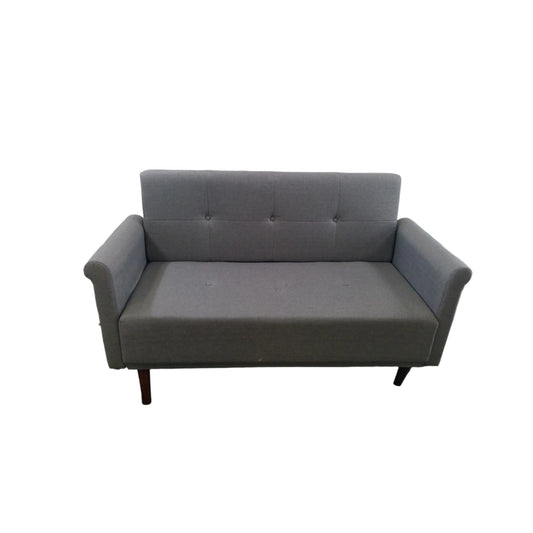 58" Modern Grey Loveseat