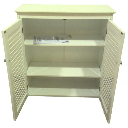 28.5" x 32" Freestanding 2-Door Linen Cabinet