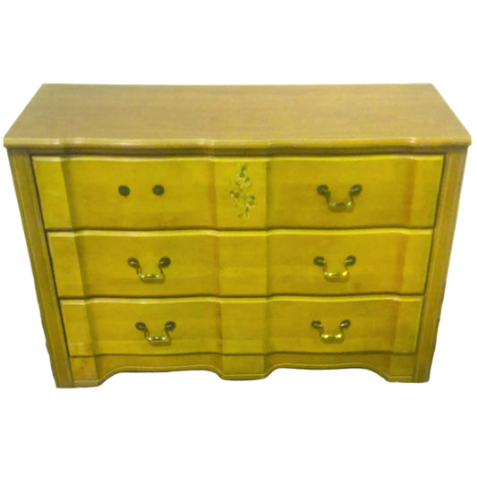 Yellow Three-Drawer Dresser