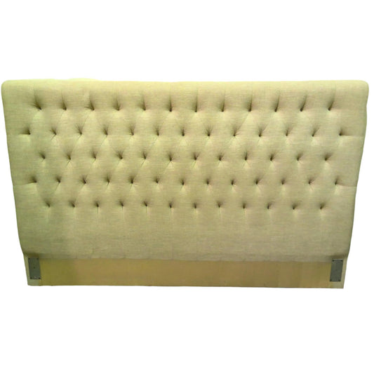 80" Off-White Tufted King Headboard