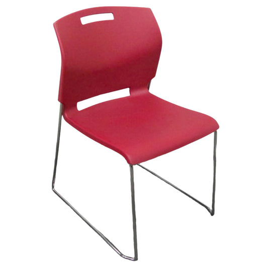 Red Armless Stack Chair