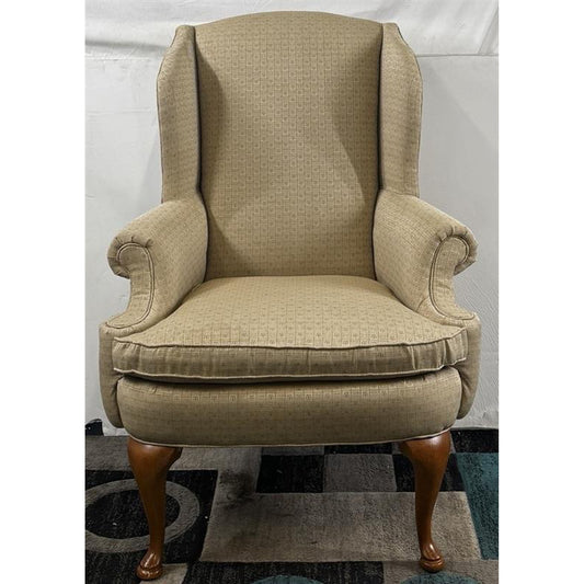 Tan Chair with Traditional Patter