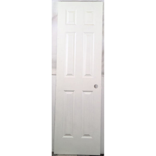 White 6 Panel Hollow Core Door 24x80