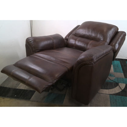 Brown Leather Power Recliner