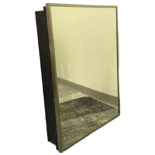 30" Nickel Framed Medicine Cabinet