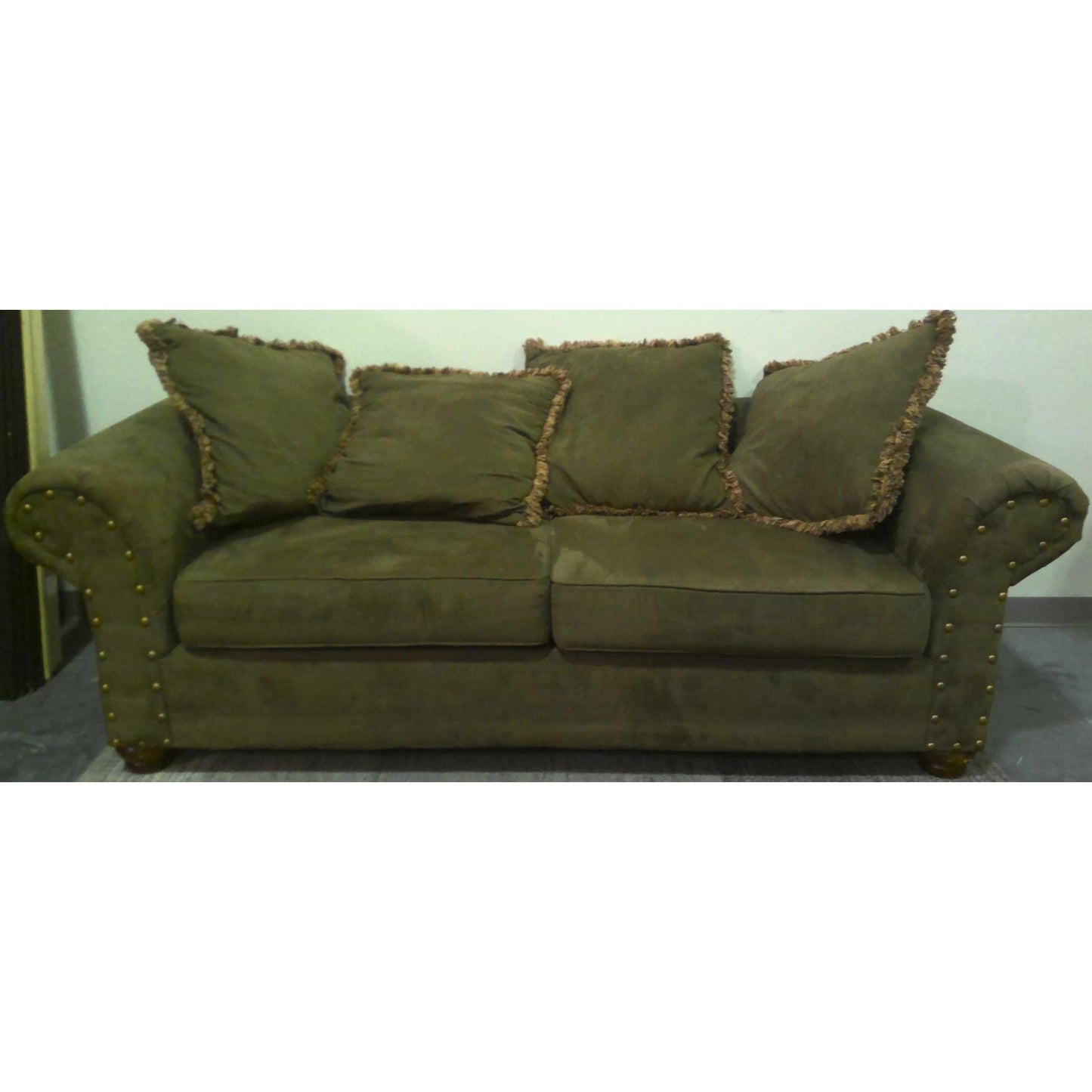 84" Green Loveseat