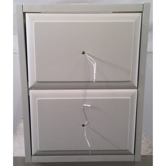 Small White Cabinet with 2 Soft Close Drawers