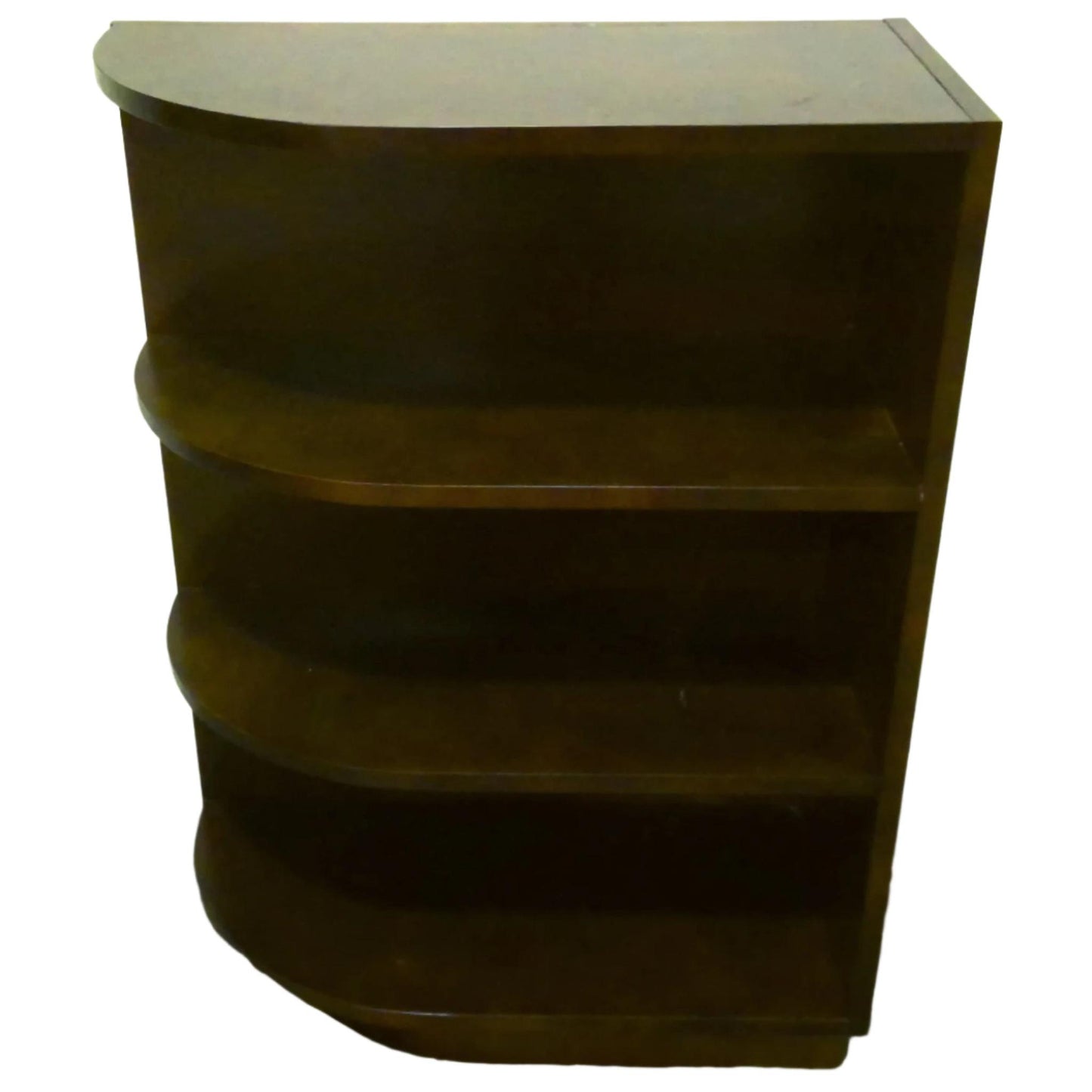 24" Espresso Open Corner Shelving