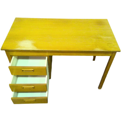 Oak-Colored Writing Desk