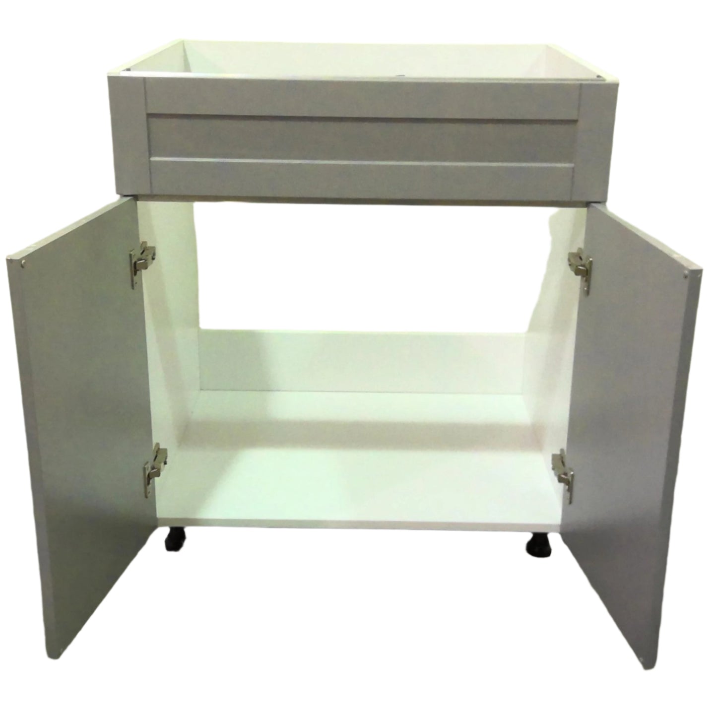 30" x 34" Gray Shaker Sink Base Cabinet