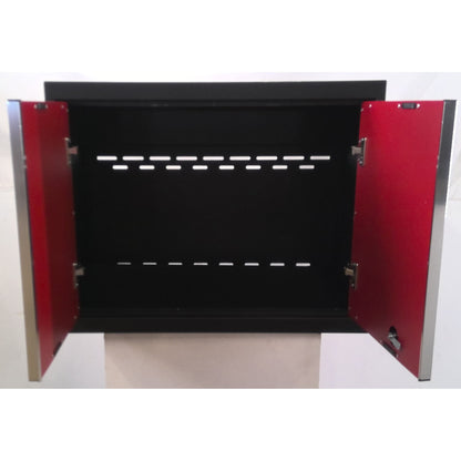 Red Door Upper Metal Cabinet