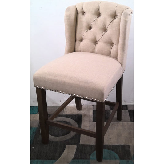 Gray Wingback Chair