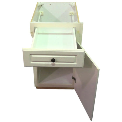 19" x 34" White Base Cabinet