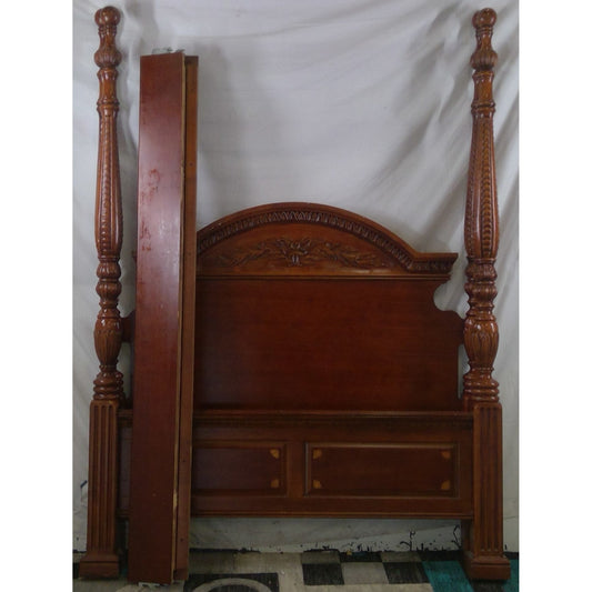 Ornate Queen Wood Bed