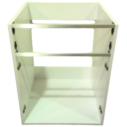 24" White Open Base/Vanity Cabinet