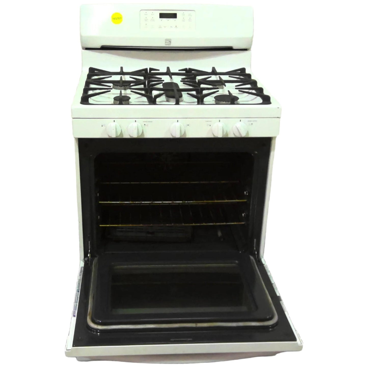 30" 5-Cu. Ft. White Kenmore Gas Stove