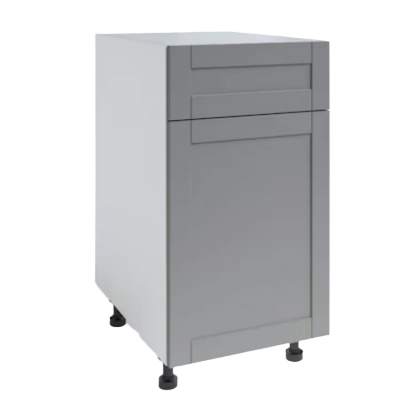 18" x 30.5" Gray Shaker Base Cabinet