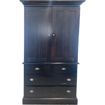 78" Espresso-Colored Armoire