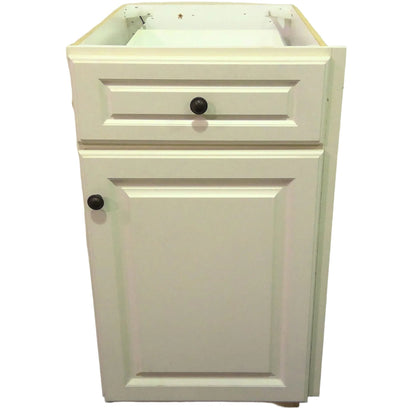 19" x 34" White Base Cabinet