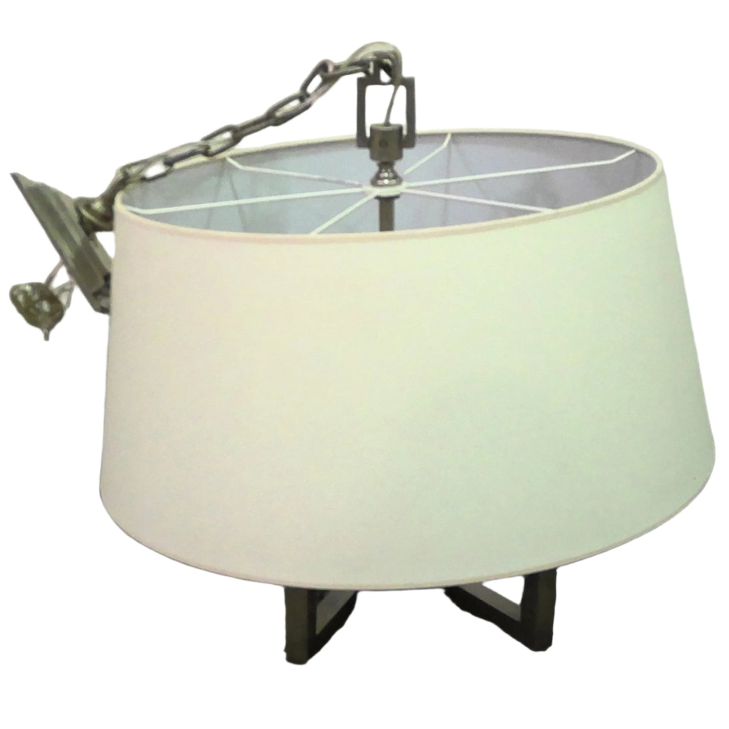 6-Light Brushed Nickel Pendant with Shade