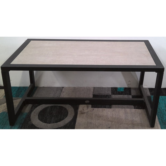 Metal Outdoor Coffee Table with Tile Top