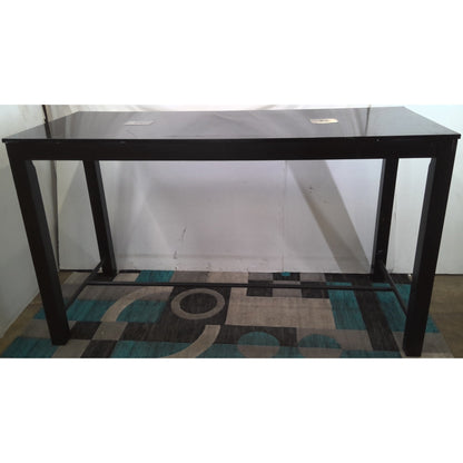 Black Computer Table with USB Ports