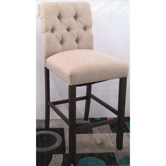 Tan Chair with Brown Legs