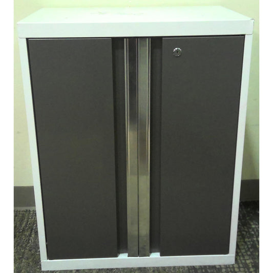 White Metal Base Cabinet