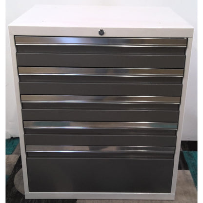 White Steel Garage Cabinet