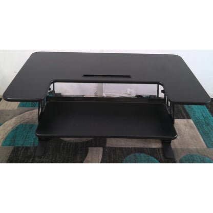 Black Adjustable Standing Desk Converter