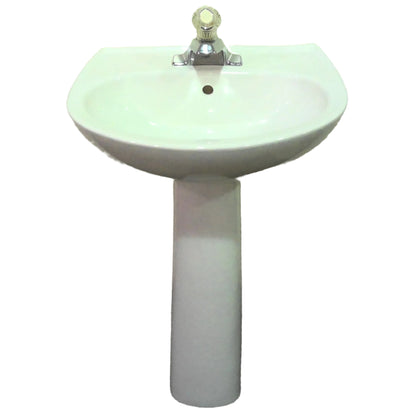 Pedestal Sink with Faucet