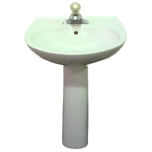 Pedestal Sink with Faucet