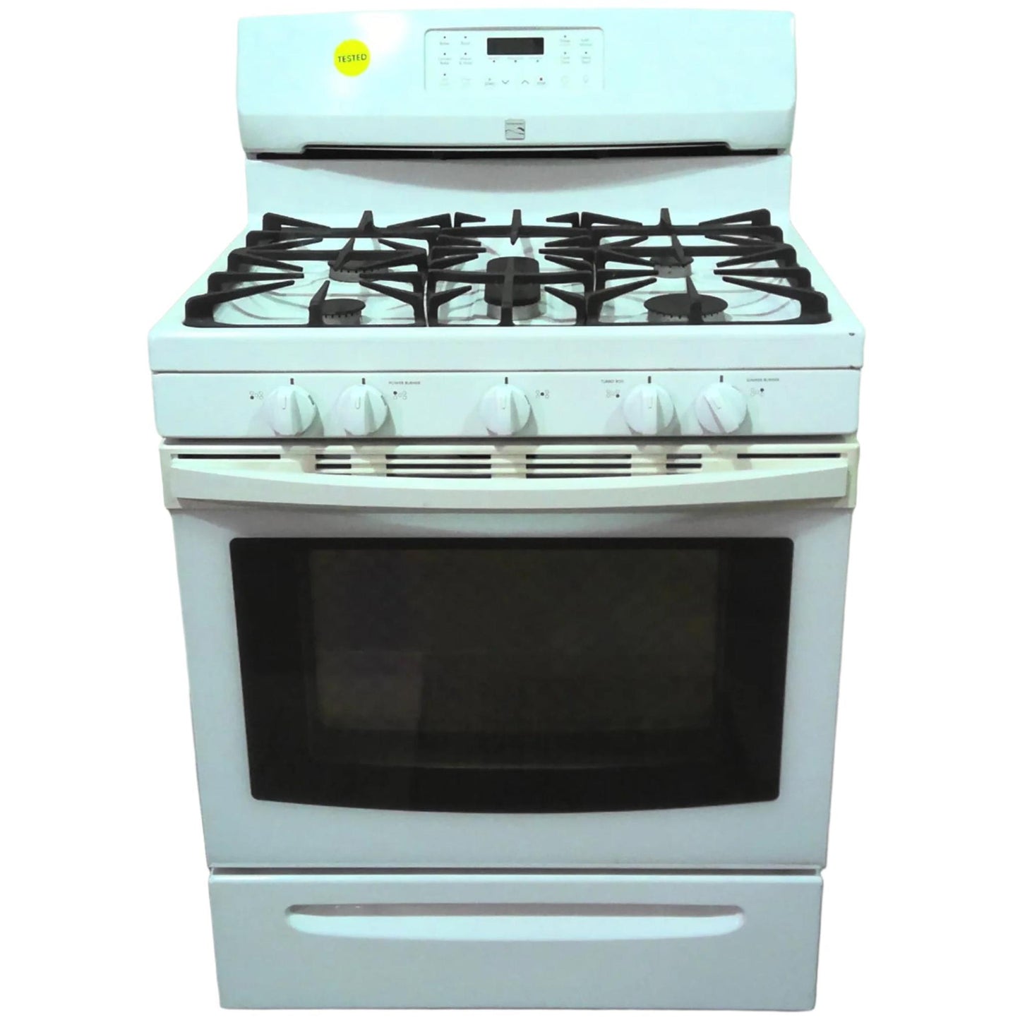 30" 5-Cu. Ft. White Kenmore Gas Stove