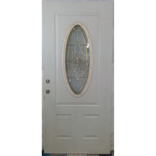 White Entry Door with Oval Window