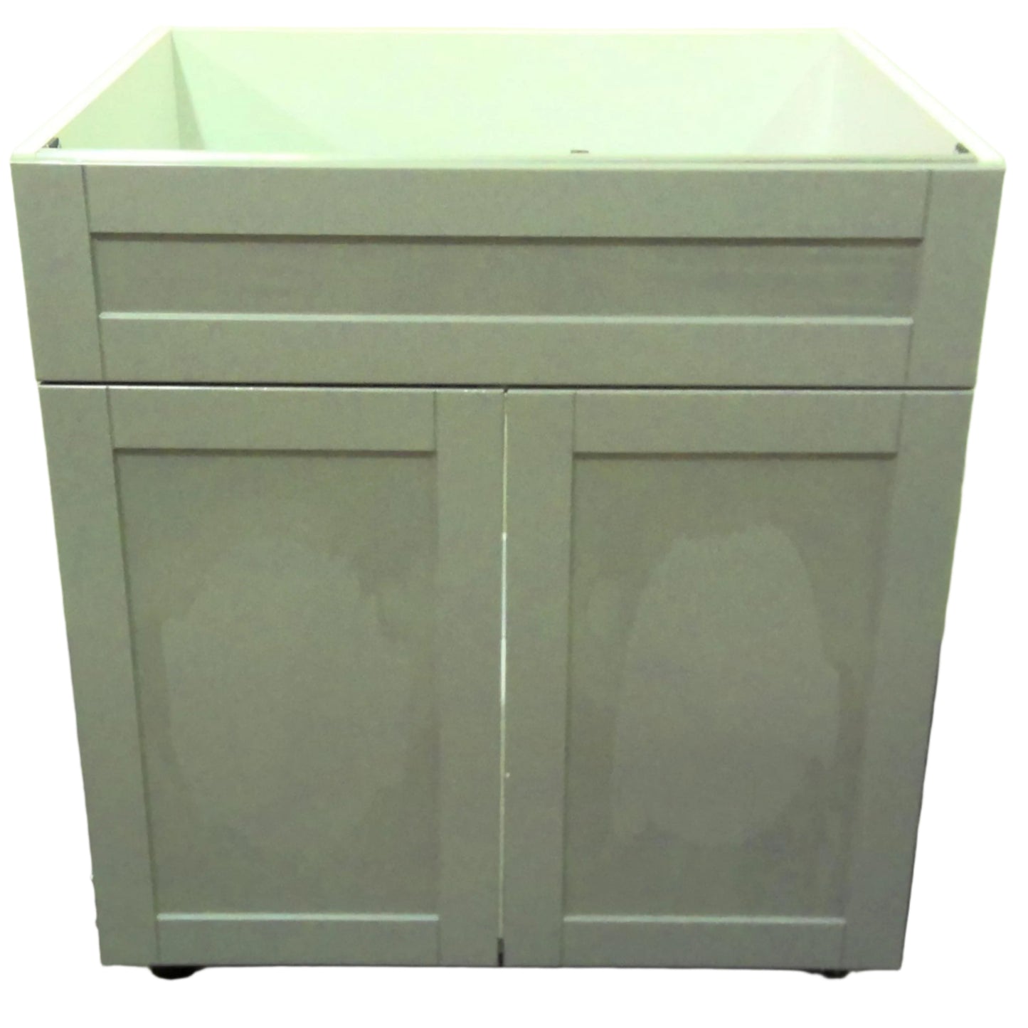 30" x 34" Gray Shaker Sink Base Cabinet