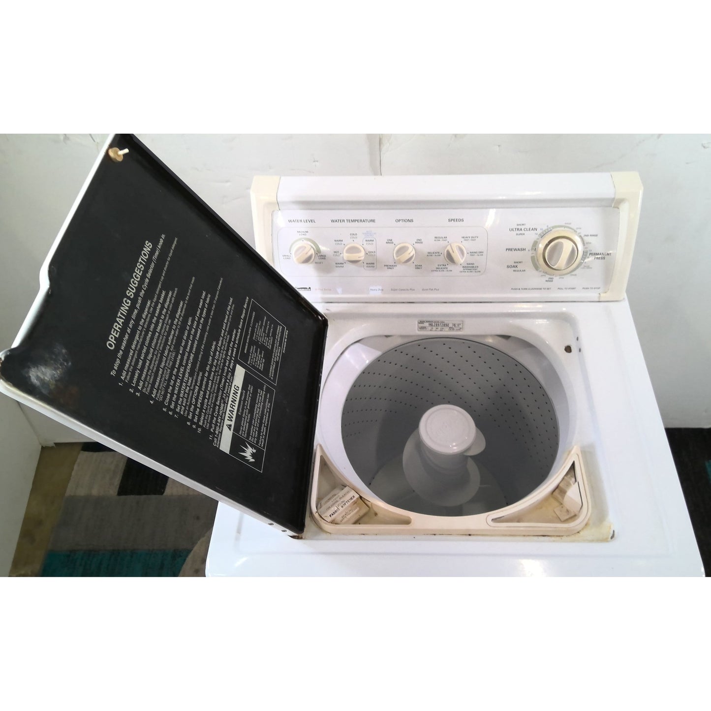 White Kenmore Washer