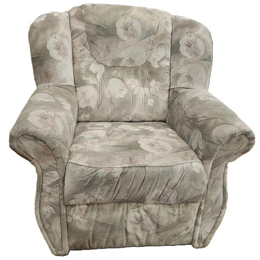 Floral-Patterned Armchair