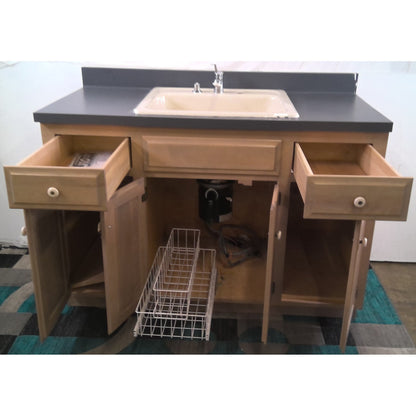 Sink Cabinet with Cast Iron Sink